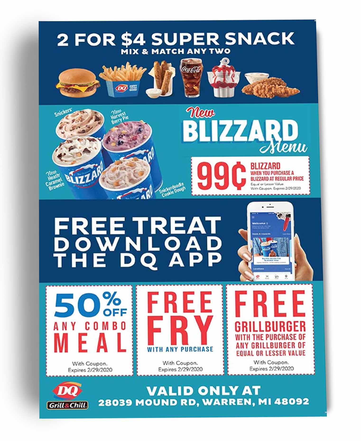 burgers-fries-snacks-blizzard-advertising-poster