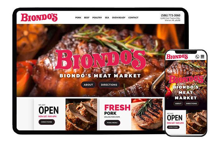 Biondos Market Website