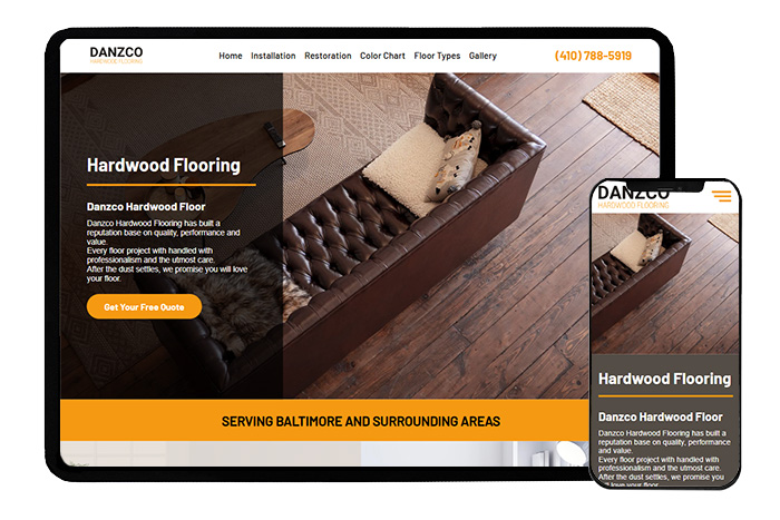 Danzco Hardwood Flooring Website