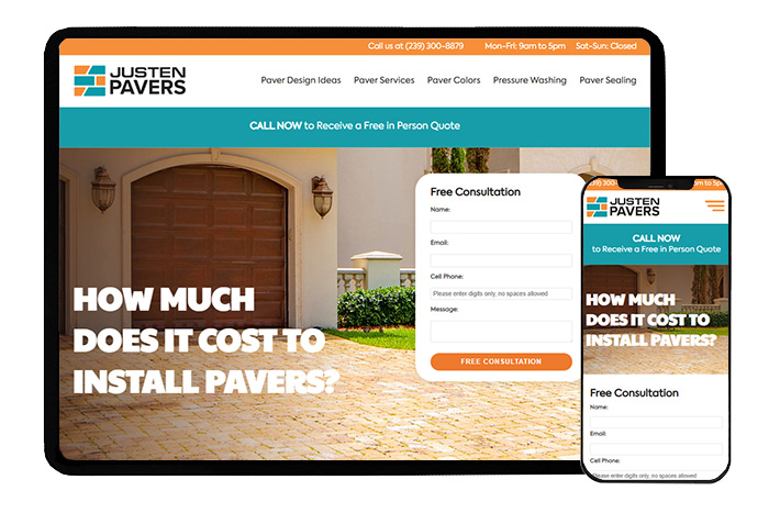 Justen Pavers Website