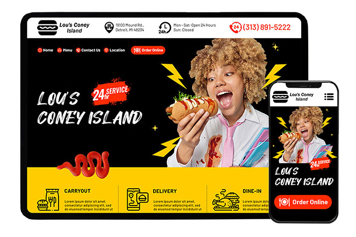 Lou`s Coney Island Website