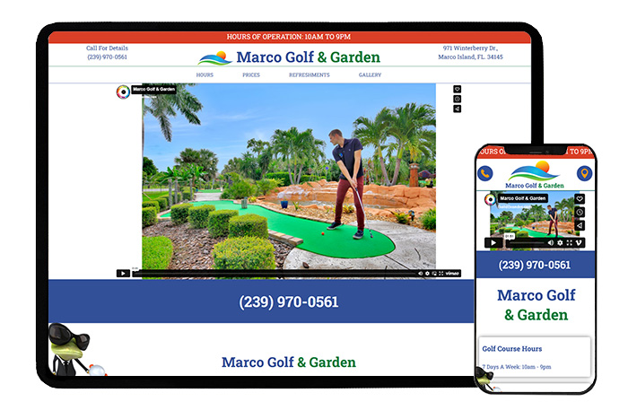 Marco Golf Website